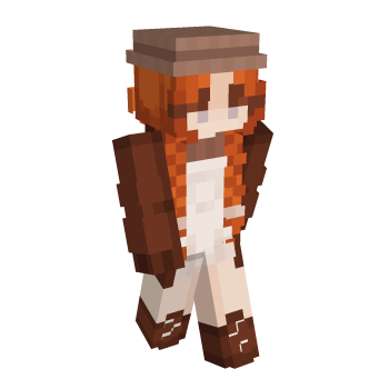Red Head Cardigan Minecraft Skin