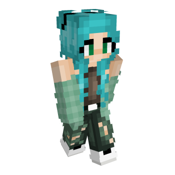 Ocean Girl Blue Girl Minecraft Skin