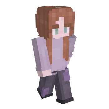 Brunette Green Eyes Minecraft Skin