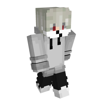 White Hair Mask Minecraft Skin