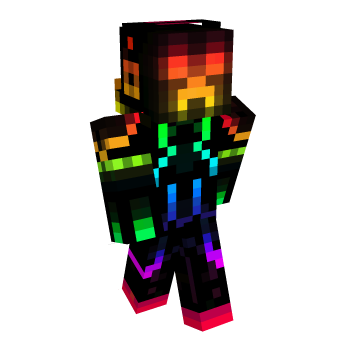 Creeper Rainbow Minecraft Skin