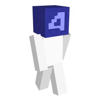 Number Font Blue Minecraft Skin