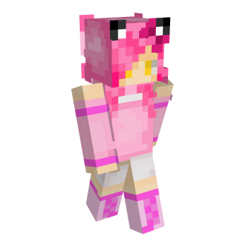 Kawaii Chan Pink Minecraft Skin