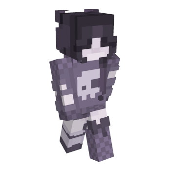 Hair Black Minecraft Skin