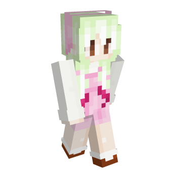 Lime Green Hair Minecraft Skin