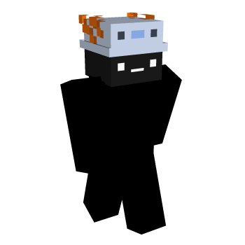 Axo Hat Black Skin Minecraft Skin