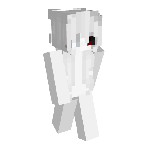 White Red Eyes Minecraft Skin - Laby