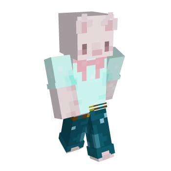 Pink Cat Minecraft Skin