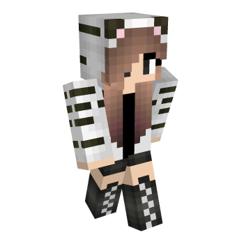 White Tiger Tail Minecraft Skin