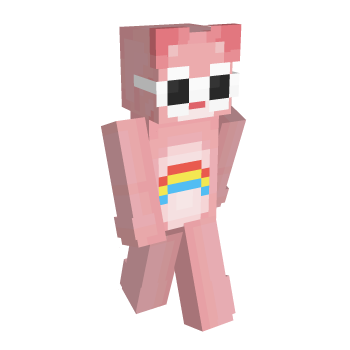 Pink Carebear Minecraft Skin