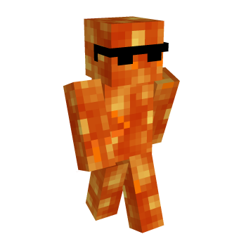 Sunglasses Lava Minecraft Skin
