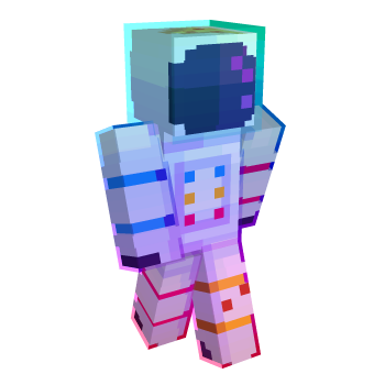 Rainbow Astronaut Minecraft Skin