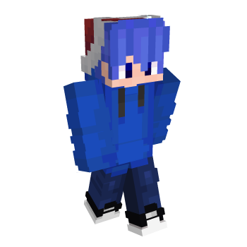 Blue Hair Blue Minecraft Skin