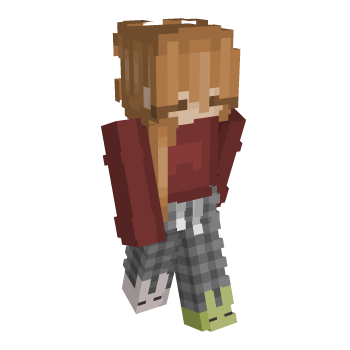Ginger Closed Eyes Minecraft Skin