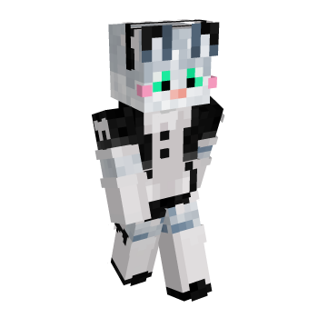 Grey Tabby Cute Minecraft Skin - Laby