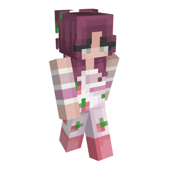 Strawberry Pigtails Minecraft Skin