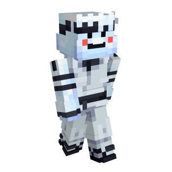 White Creepy Minecraft Skin