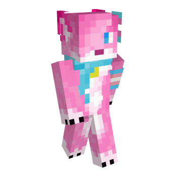 Pink White Minecraft Skin