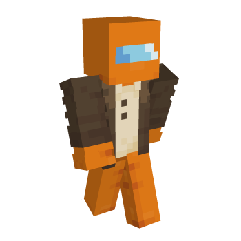 Among Us Orange Minecraft Skin