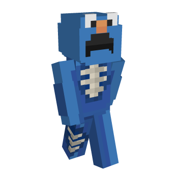 Cookie Monster Sad Minecraft Skin