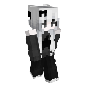Black And White Minecraft Skin