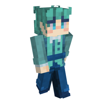 Turquoise Minecraft Skin