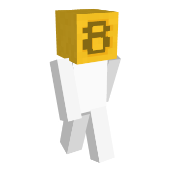 Number Font Yellow Minecraft Skin