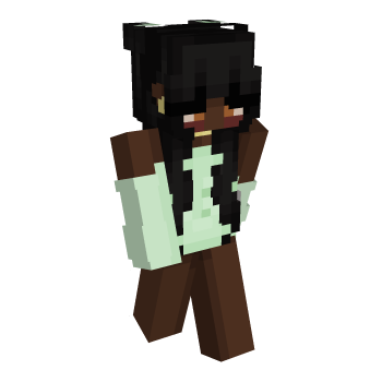 Hair Green Minecraft Skin