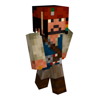 Jack Sparrow Captain Jack Sparrow Minecraft Skin