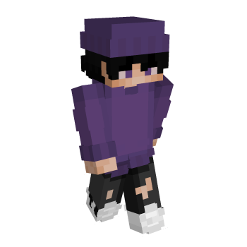Beanie Purple Hat Minecraft Skin