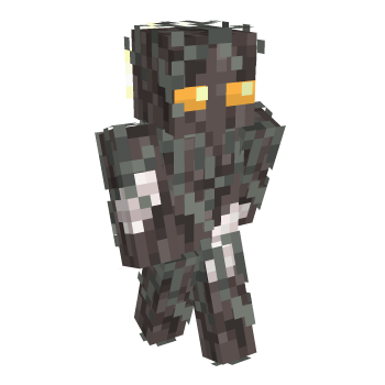 Wood Glowing Eyes Minecraft Skin