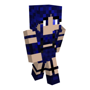 Blue Girl Minecraft Skin