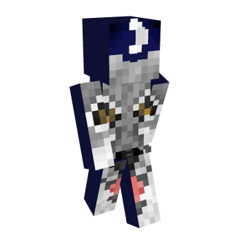Snarling Wolf Night Minecraft Skin