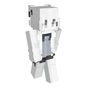 White Cute Minecraft Skin
