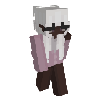 Pink Long Hair Minecraft Skin