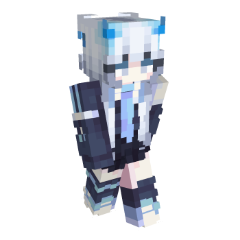 Girl White Hair Minecraft Skin