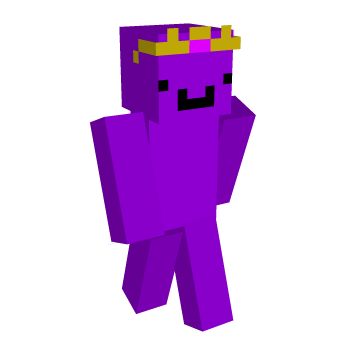 Crown Purple Minecraft Skin