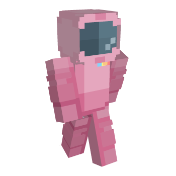 Pink Among Us Minecraft Skin