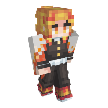 Orange Hair Anime Minecraft Skin