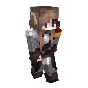 Elf Hair Brown Minecraft Skin
