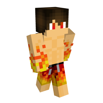 Swim Trunks Fire Minecraft Skin