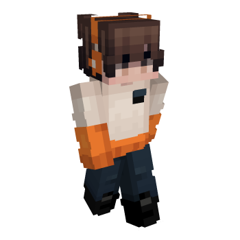 Brown Hair Headphones Minecraft Skin