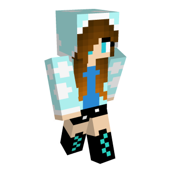 Aqua Clouds Minecraft Skin