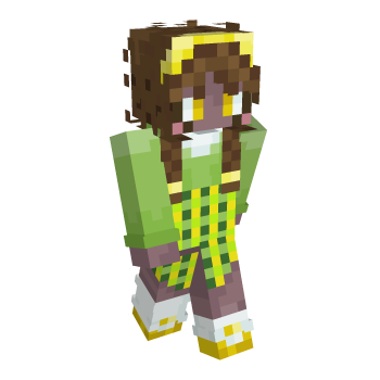 Braids Yellow Minecraft Skin