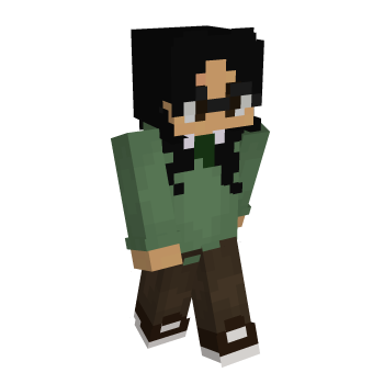 Sneakers Black Hair Minecraft Skin | Laby