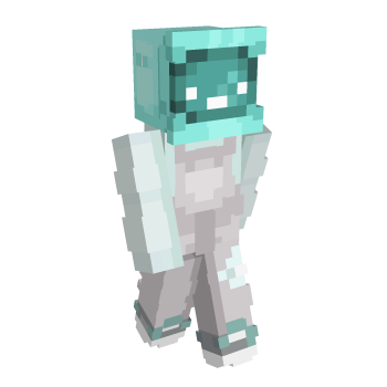 Teal Tv Minecraft Skin