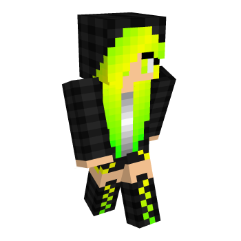 Lime Cute Minecraft Skin
