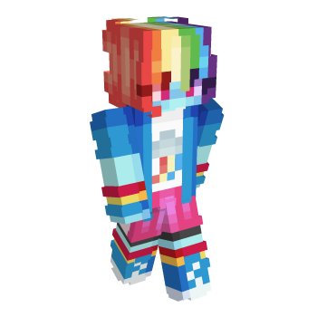 Rainbow Colorful Minecraft Skin