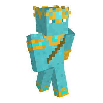 Aqua King Minecraft Skin