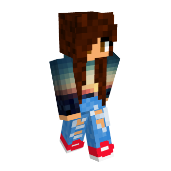 Sunset Cute Minecraft Skin
